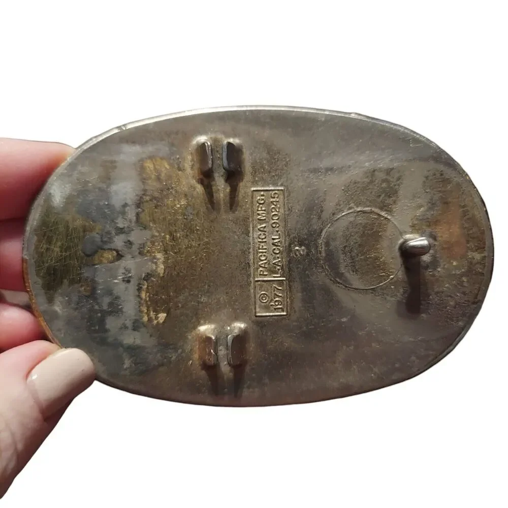 Vintage Kansas Collectible Belt Buckle Missing Bar 1977